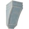 Ekena Millwork 5"W x 6"D x 10 1/2"H Medium San Juan Wood Vintage Decor Corbel, Driftwood Blue CORWD05X06X10SJBU - alternate 1